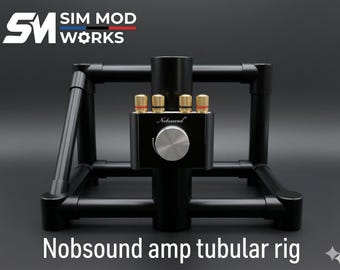 Nobsound NS-10G / NS-01G Amplifier Mount for Tubular Chassis | Bass Shaker Sim Racing Mount / Compatible with Playseat & Round Tubes