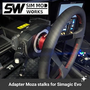 Simagic Alpha EVO stuurwieladapter voor Moza-schakelaars | Magnetische frontplaatbevestiging en behuizingsschroeven | Multifunctionele schakelaarset