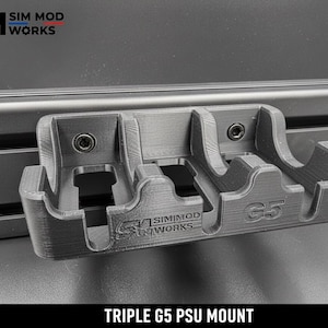 Fäste för multiströmförsörjning för Samsung Odyssey G5 - Trippelskärmssimulator Racing-kabelhantering - 4040/4080 aluminiumprofilfäste