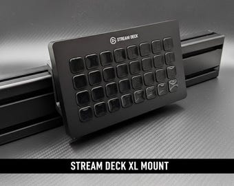 Magnetic mount for Elgato Stream Deck XL - Sim Racing chassis mounting, 4040/4080 aluminum profile