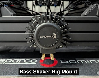 Bass Shaker Mounting Bracket for Sim Racing Chassis - Compatible with Dayton Audio BST-1 / BST-2 - 4040 & 4080 Aluminum Profile