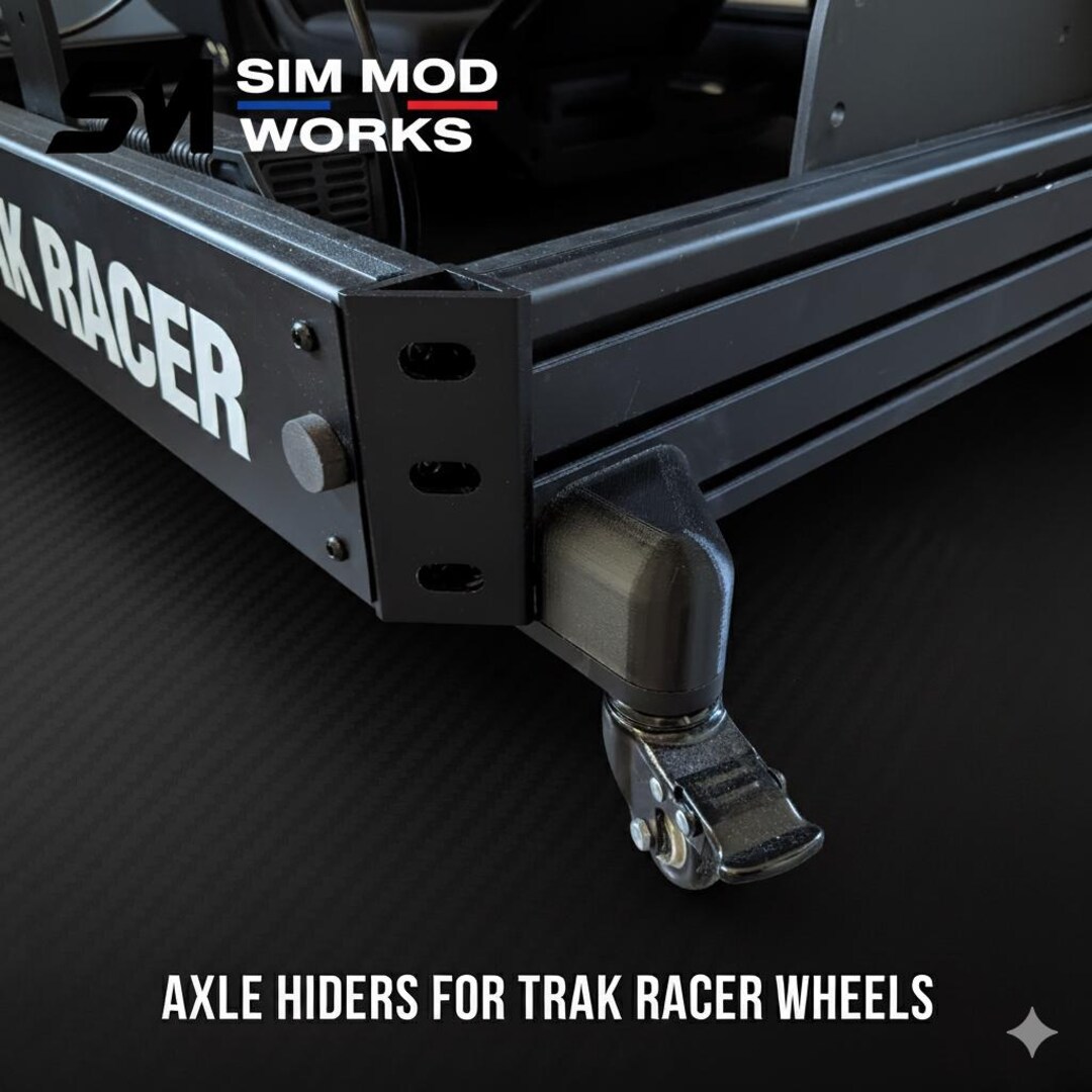 Trak Racer Tube Frame Axle Covers for Adjustable Feet or Wheels for Trak Racer Chassis (set ...