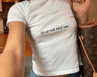 lol ur not choi san Ateez Graphic Baby Tee Towards The Light: Will to Power Shirt World Tour Concert Gift for her Gift for Atiny Ateez fan