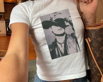 Cowboy Fixon Mingi Ateez Graphic Baby Tee In Your Fantasy Shirt World Tour Concert Gift for Atiny Ateez fan Eight Makes One Team