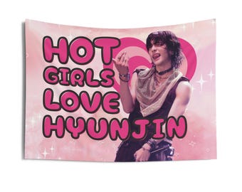 Hot Girls Love Hyunjin Biceps Stray SKZ-concertbanner, SKZ Kids-leden Kpop-vlag, Skz-leden merchandise, cadeau-ideeën voor verblijven