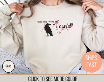 Vampire Raven Sweatshirt, Mystic Lover TVD Fan Gift
