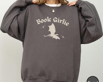 Sudadera Book Girlie Dragon, lectora de fantasía romántica oscura