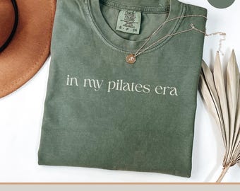 In My Pilates Era T-Shirt, Comfort Colors Workout Tee