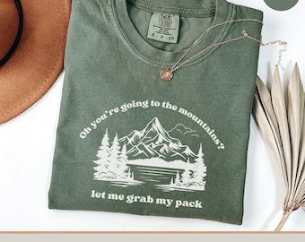 Koszulka turystyczna w stylu vintage: „No Bad Trails” Comfort Colors