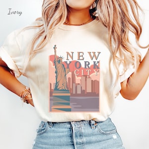 New York Shirt NYC T-Shirt Freiheitsstatue Shirts USA Shirt New York City Tshirt New Yorker T-Shirt Comfort Colors® New York Geschenke