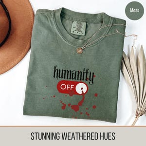 Humanity Off Vampire Mystic Shirt, Vintage Mystic Falls Shirt, Vampire Shirt, Vampire Lover, TVD Fan, Gift For Halloween, Vampire Fan