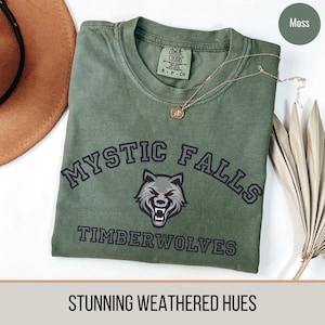 Falls T-Shirt Comfort Colors Vintage Mystic Falls Virginia Shirt, Vampire Shirt, Vampire Lover, Forest Shirt, Vampire Fan Gift, Vampire Fan