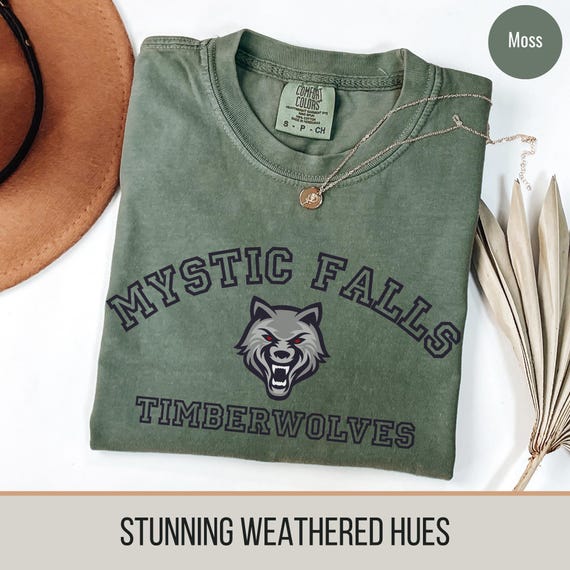 Mystic Falls Timberwolves Shirt, Comfort Colors Vampire Tee