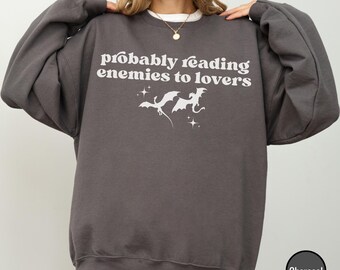 Sudadera "De enemigos a amantes", camiseta de lector de fantasía romántica oscura