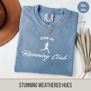 Slow AF Running Club Shirt Trail Running Tee Running Clothes Marathon Runner Gift Running Shirt Track and Field Casual Jogging Apparel