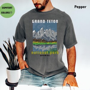 Nationalparks Shirt, Grand Teton Nationalpark, US Nationalpark Camping, Geschenk für Familienausflug, Naturliebhaber Geschenk, Unisex Wandershirt