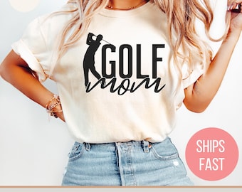 Camiseta unisex Comfort Colors para mamás golfistas (tallas S-4XL)