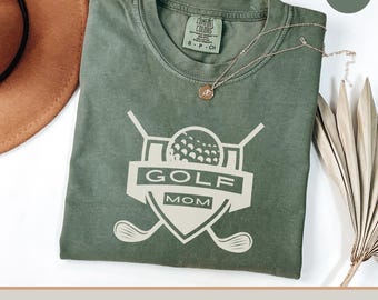 Comfort Colors Golf Mom Shirt, Family Golf Tee