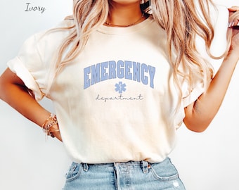 Emergency Nurse Shirt, Gift for Nurse, Emergency Nurse Hoodie, Emergency Department Crewneck Emergency Department Tshirt, , ER Nurse Shirt