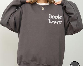 Sudadera para amantes de los libros, sudadera de cuello redondo para lectores de romance oscuro y fantasía.