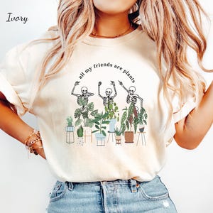 Comfort Colors, Plant Skeleton Shirt, Monstera Leaf Shirt, Cool Plant Shirt, Unisex Gardening T-Shirt, Plant Lover Gift, Monstera Tee