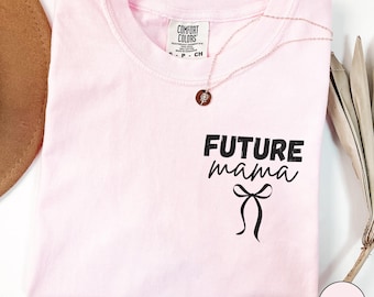 Maglietta Pregnancy Reveal Comfort Colors®, Maglietta per annuncio di gravidanza per future mamme, Maglietta per future mamme, Maglietta premaman