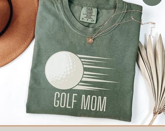 Comfort Colors Golf Mom Shirt, Unisex Tee
