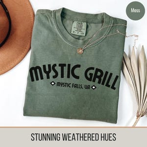 Falls Shirt, Comfort Colors Vintage Mystic Falls Virginia Shirt, Vampire Shirt, Vampire Lover, Mystic Grill, Vampire Fan Gift, Vampire Fan