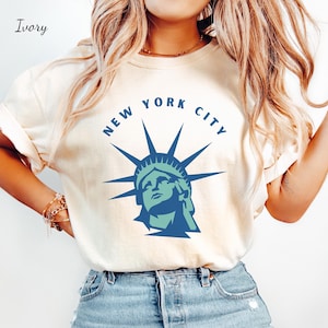 New York Reise New York Urlaub Brooklyn Shirt New Yorker T-Shirt New York City Tshirt Ich liebe New York Freiheitsstatue Shirt NYC Tee