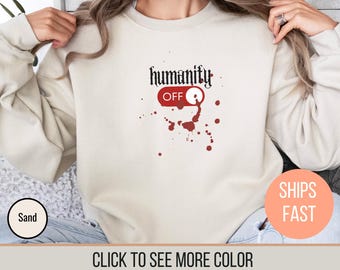Humanity Off Switch Vampire Mystic Shirt, Vintage Mystic Falls Shirt, Vampire Shirt, Vampire Lover, TVD Fan, Gift For Halloween, Vampire Fan