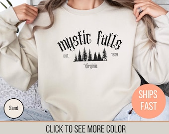Vintage Mystic Falls Virginia Sweatshirt, TVD Fan Gift
