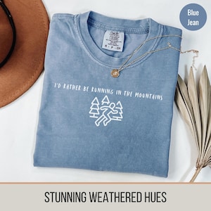 I&#39;d Rather Be Running Shirt Running Clothes Trail Running Tee Marathon Runner Gift Running Shirt Track and Field Casual Jogging Apparel