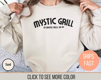 Vintage Mystic Grill Sweatshirt, Vampire Fan TVD Shirt