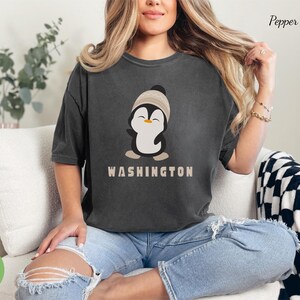 Washington Karte Shirt pazifischer Nordwesten T-Shirt Retro Komfort Farben T-Shirt Washington Shirt Das Evergreen State T-Shirt