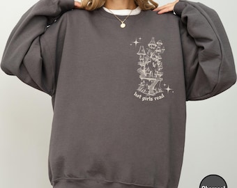 Sudadera para lectores de fantasía romántica, sudadera de cuello redondo para club de lectura