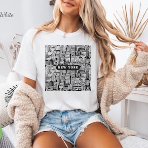 USA Shirt Retro Komfort Farben T-Shirt New York City Tshirt New Yorker T-Shirt Freiheitsstatue Shirts NYC Tee New York Shirt