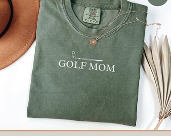Comfort Colors Golf Mom Shirt, Golf Mama Tee, Golf Lover Mom Shirt, Golf Mother Tee, Family Golf Shirt Size S-4XL