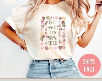 Camiseta de costurera, camiseta con juego de palabras de costura, regalo para acolchadores