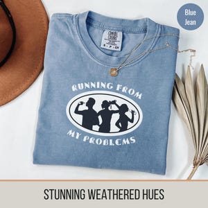 Running from My Problems Shirt Casual Jogging Apparel Marathon Runner Gift Running Clothes Track and Field Running Shirt Trail Running Tee