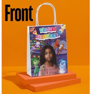 Inside Out Goodie Bag, Custom Treat Bag, Digital Download