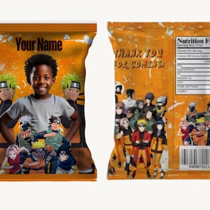 Naruto Custom Chipbag, Digital Download, Naruto Birthday