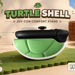 3D Printed Koopa turtle Shell Mouse Grip | Gaming Mouse Holder | Switch 2 Controller Grip | Cozy Desk Setup Accessory | Gamer Gift