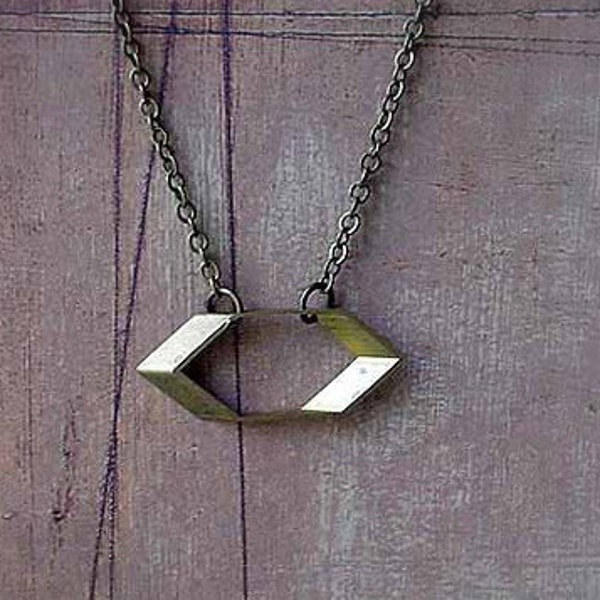 Hexagon Geometric Necklace