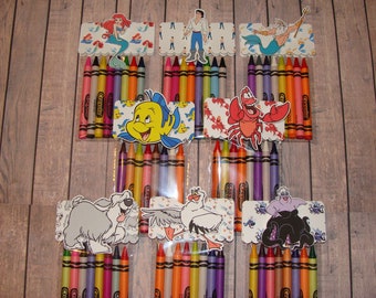 Little Mermaid Made To Order Crayon Favor Bags (NOT A SET, Price is per bag)