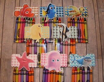 Finding Nemo Made To Order Crayon Favor Bags (NOT A SET, Price is per bag)