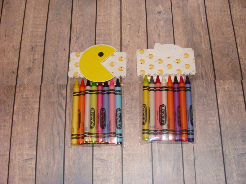 Pacman Made To Order Crayon Favor Bags