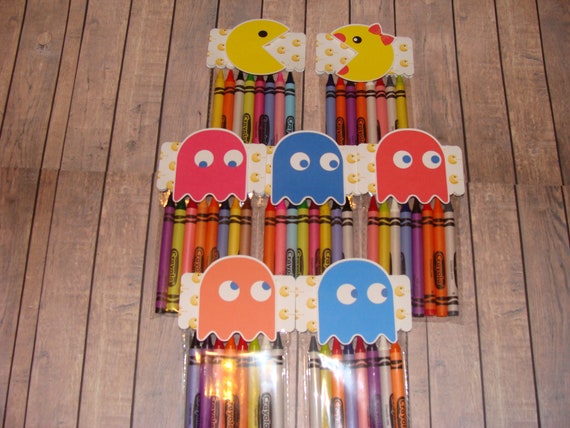 Pacman Made To Order Crayon Favor Bags