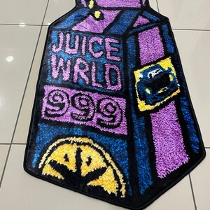 Alfombra Juice World 999, alfombra de coche clásica, alfombra de coche, alfombra de patrón de coche, alfombra retro, alfombra en forma, alfombra personalizada, alfombra en forma de coche, decoración de sala de estar, alfombra personalizada