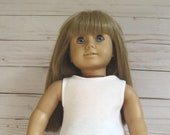 Clothes to fit AMERICAN GIRL DOLLS, Embroidered Denim Maxi Skirt and White Top Fit American Girl Dols