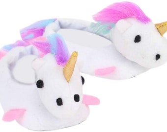 unicorn bedroom slippers
